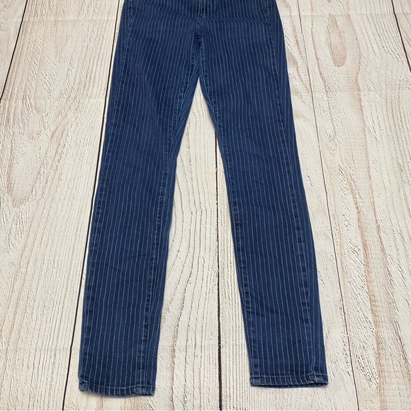 PAIGE Navy Pinstripe Women's Jeans size 25 - Picture 4 of 8